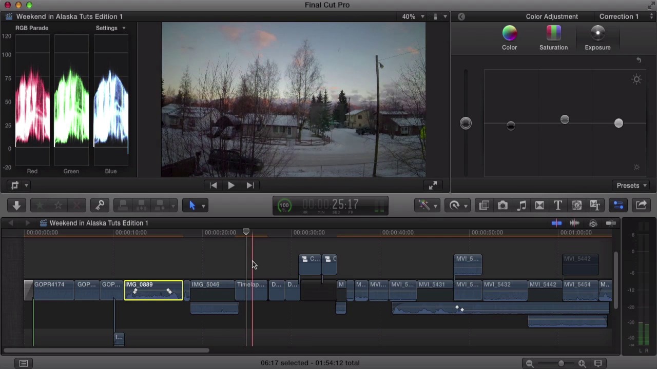 final cut pro color mask