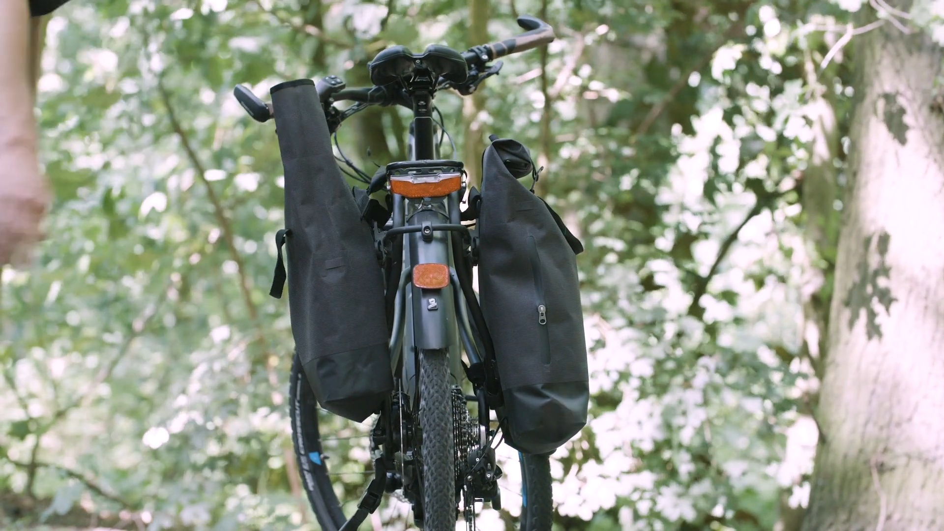 attaching panniers to a road bike