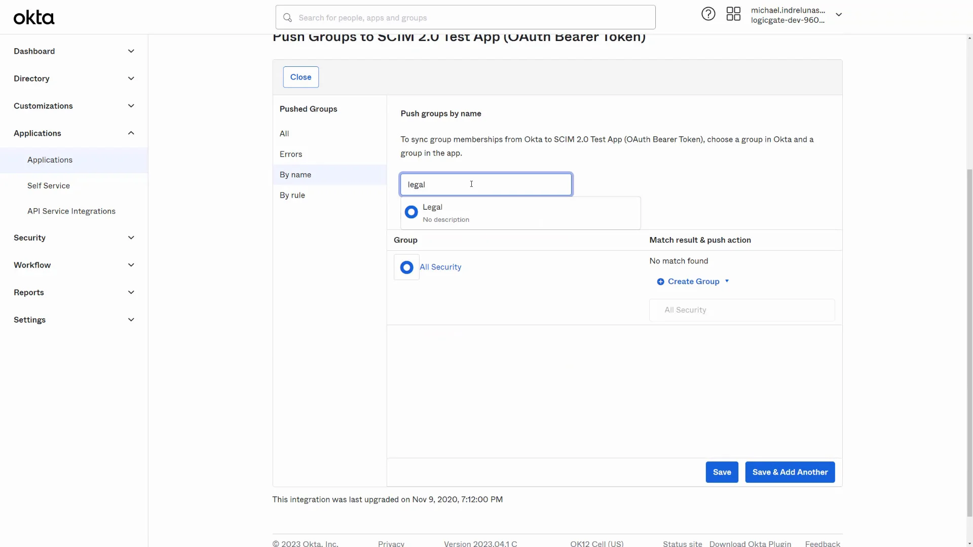 Configure Workspace ONE Access for the Okta SCIM Integration