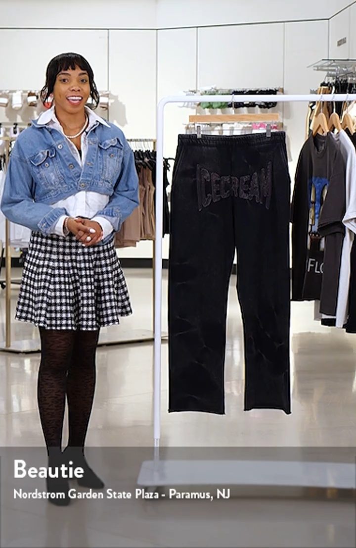 Black Dog Denim Shorts