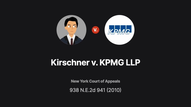 Kirschner v. KPMG LLP