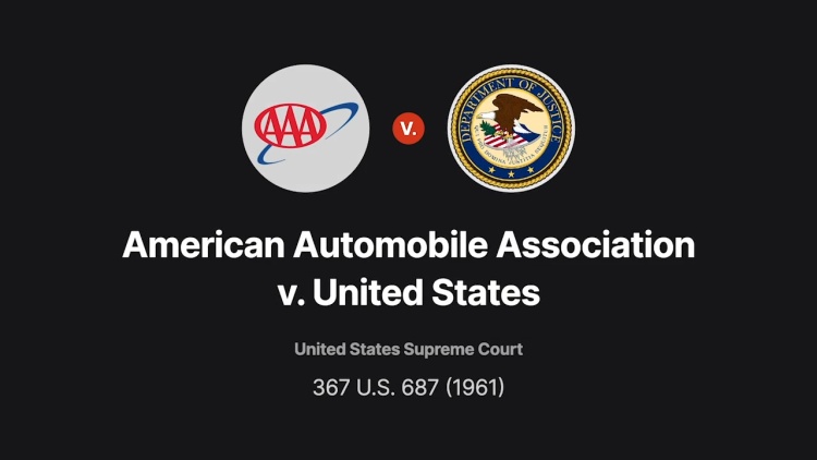 American Automobile Association v. United States
