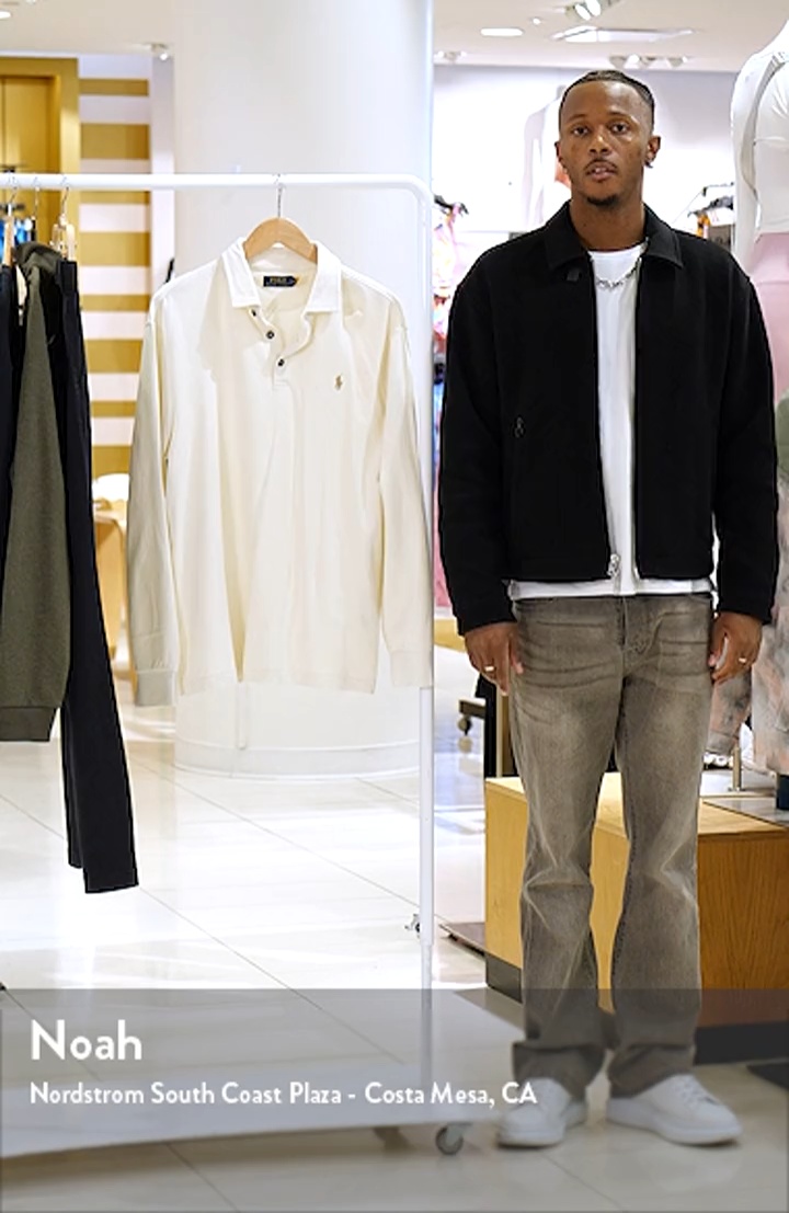 トップス BOUTIQUE LONG SLEEVE KNIT POLO SHIRT Polo Ralph Lauren Double Knit Jersey Long Sleeve Polo | Nordstrom