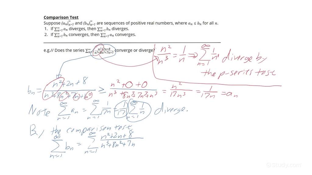 How to Determine Whether a Series Converges or Diverges Using the ...