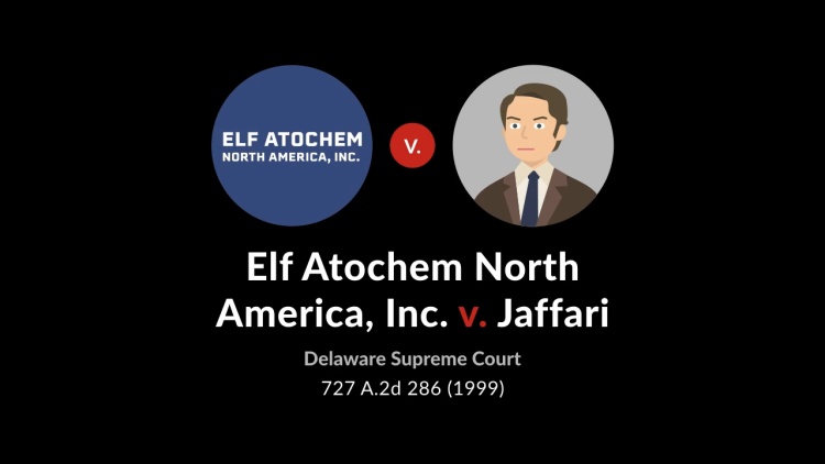 Elf Atochem North America, Inc. v. Jaffari