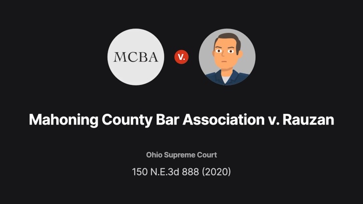 Mahoning County Bar Association v. Rauzan