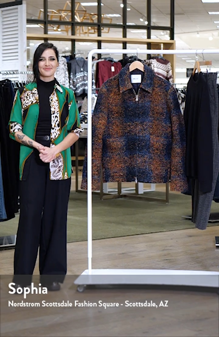NN07 Gael 8267 Wool Blend Jacquard Shirt Jacket | Nordstrom