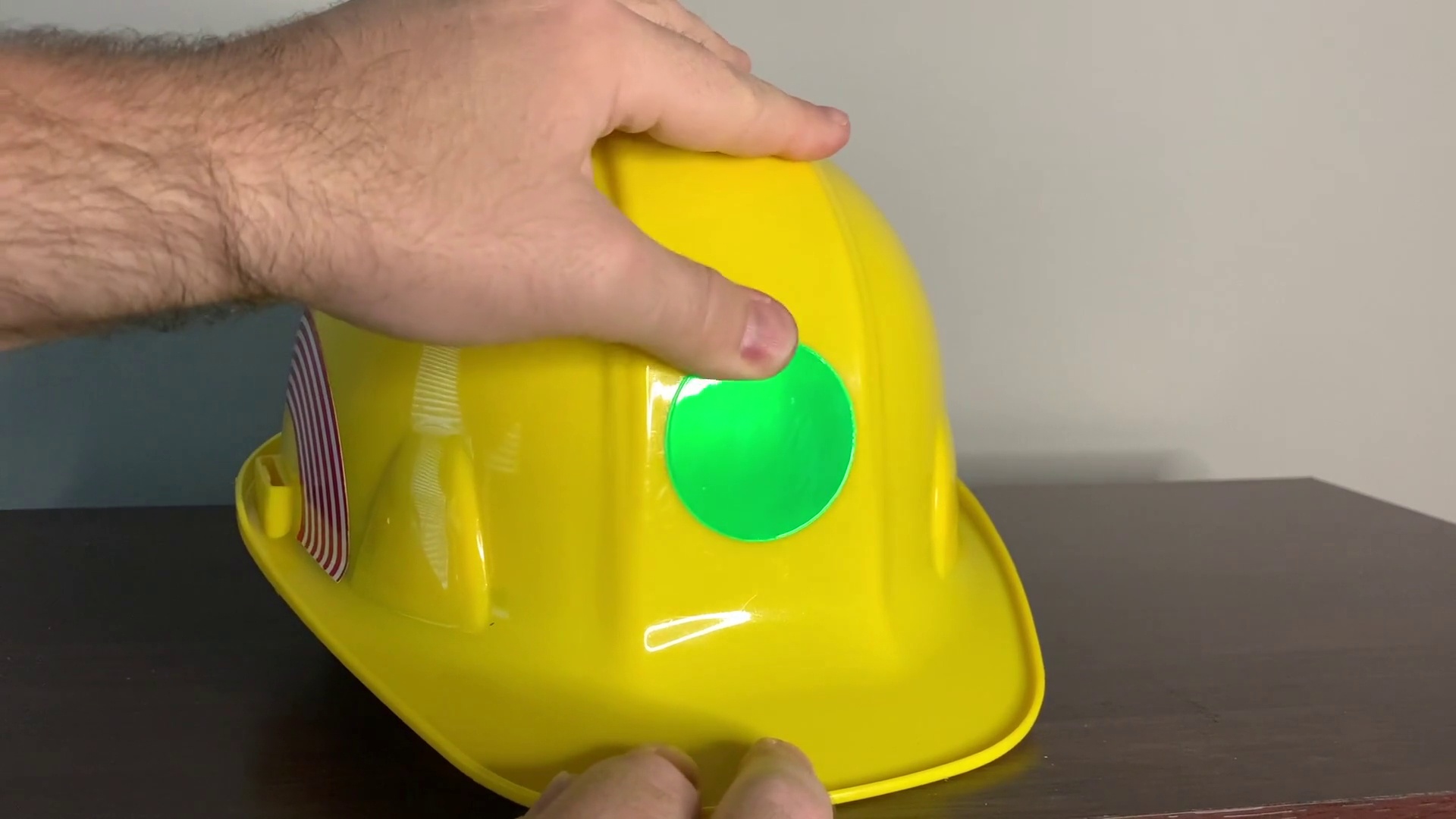 Reflective Hard Hat Circles - Green