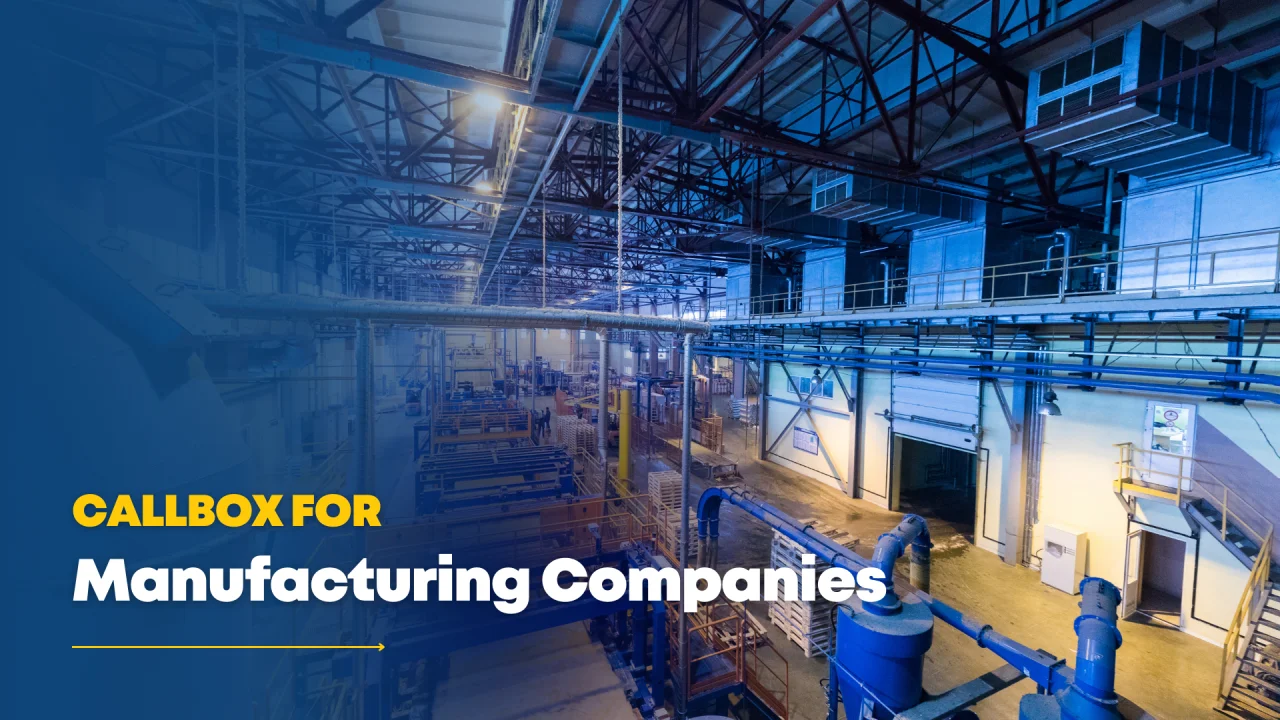Lead Generation for Manufacturing Companies  