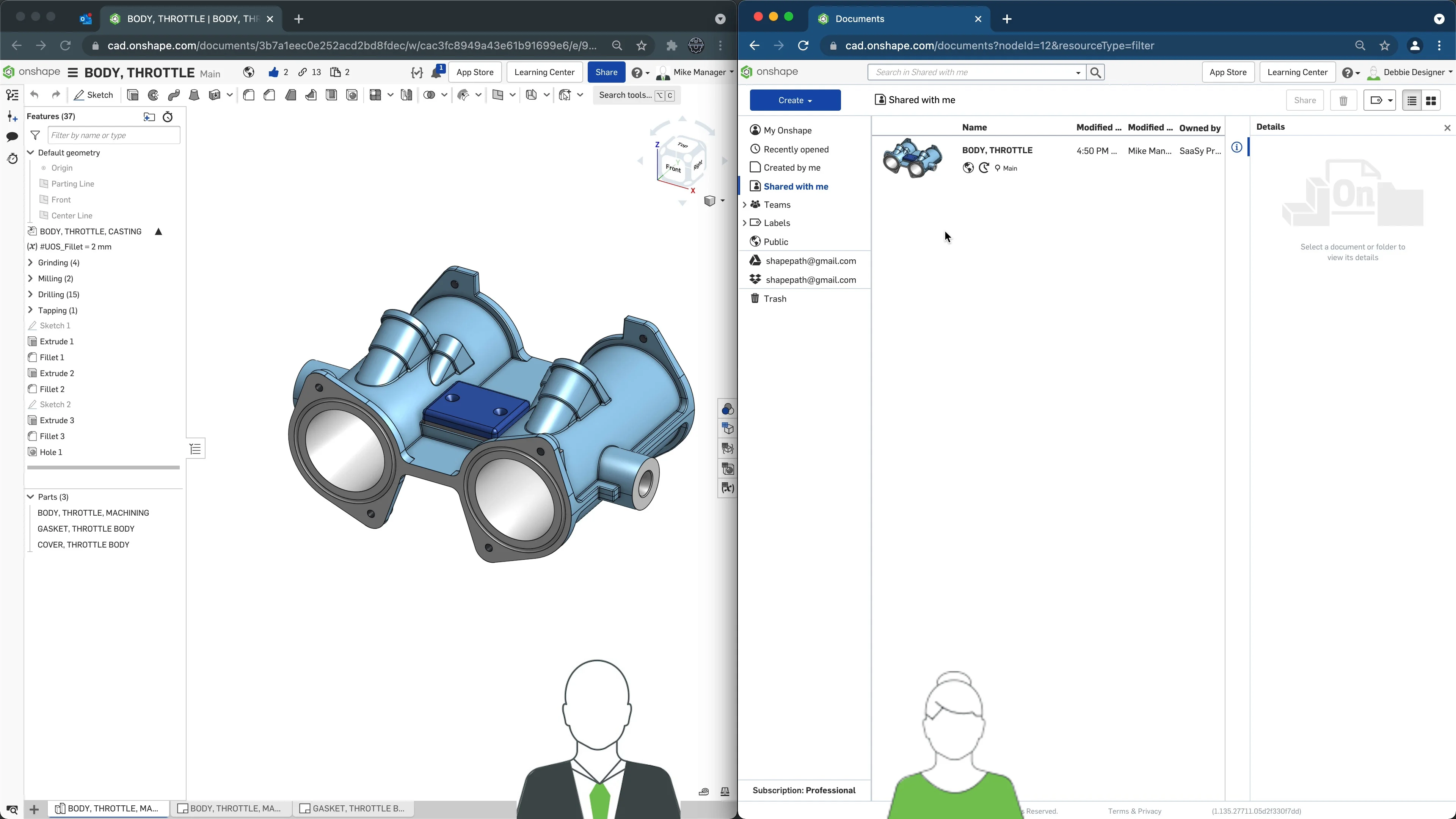 Sharing Documents in Onshape 