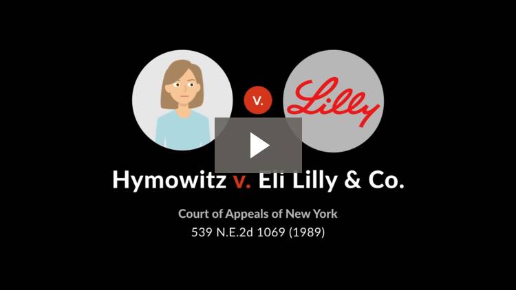 Hymowitz v. Eli Lilly & Co.