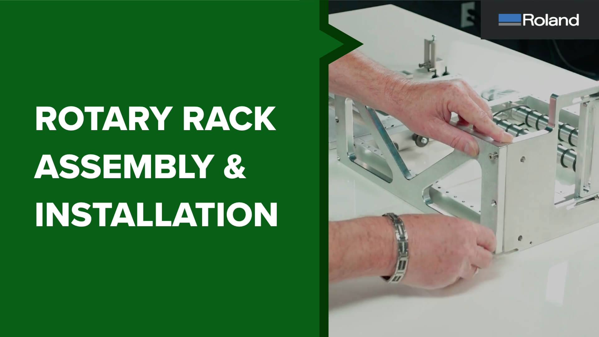 Rotary Rack Assembly and Installation - VersaUV LEF Series Printer