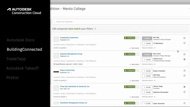 Buy Preconstruction Bundle | Autodesk Construction Cloud