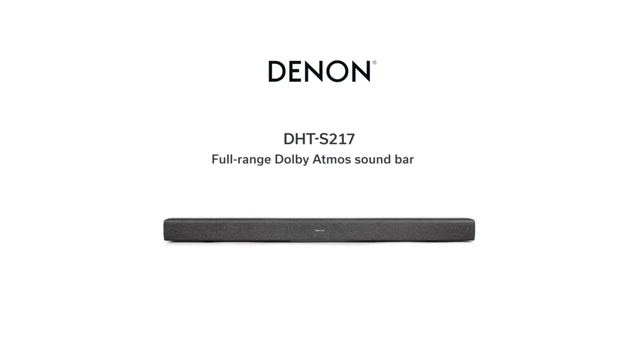 美品】デノン DENON DHT-S217 Dolby Atmosサウンドバー - スピーカー