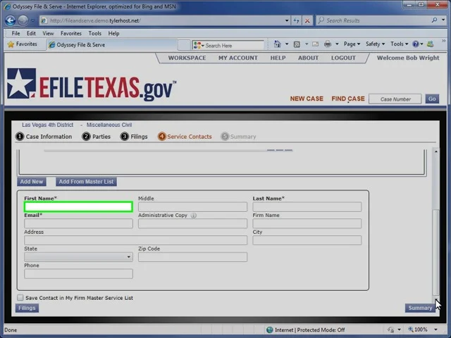 Tx Webfile How to Set Up a Template Video | eFile.TXCourts.Gov