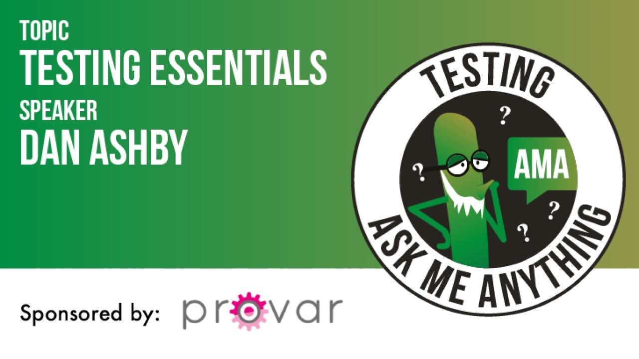 Testing Ask Me Anything - Testing Essentials image