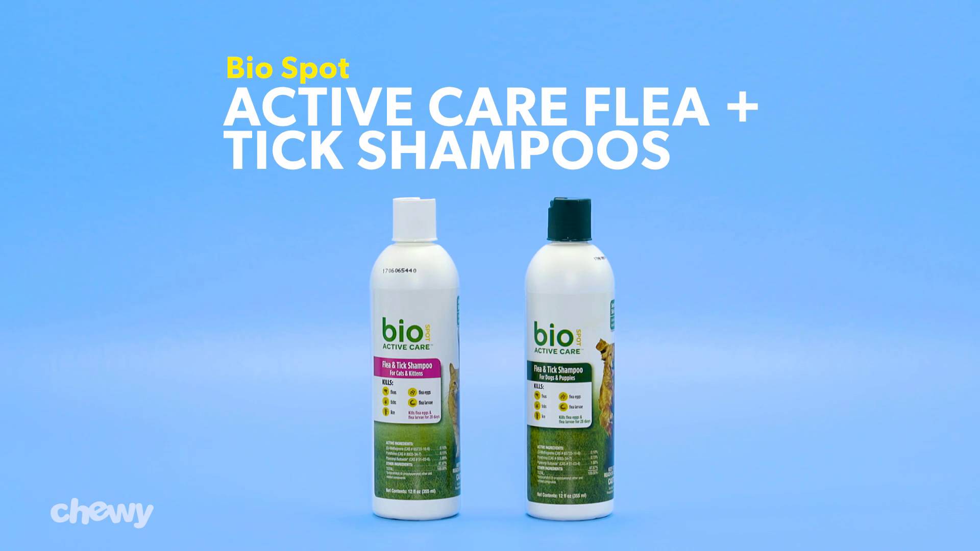 Discontinued BIO SPOT Active Care Flea Tick Shampoo for Cats Kittens 12 oz bottle Chewy