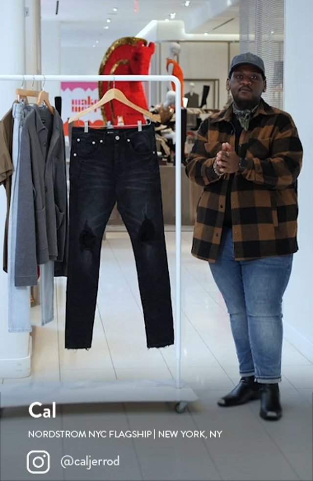 Ripped Knee Blowout Slim Jeans