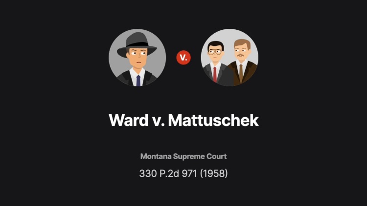 Ward v. Mattuschek