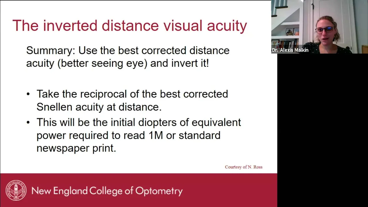 Feinbloom Chart, Low Vision Reading Chart