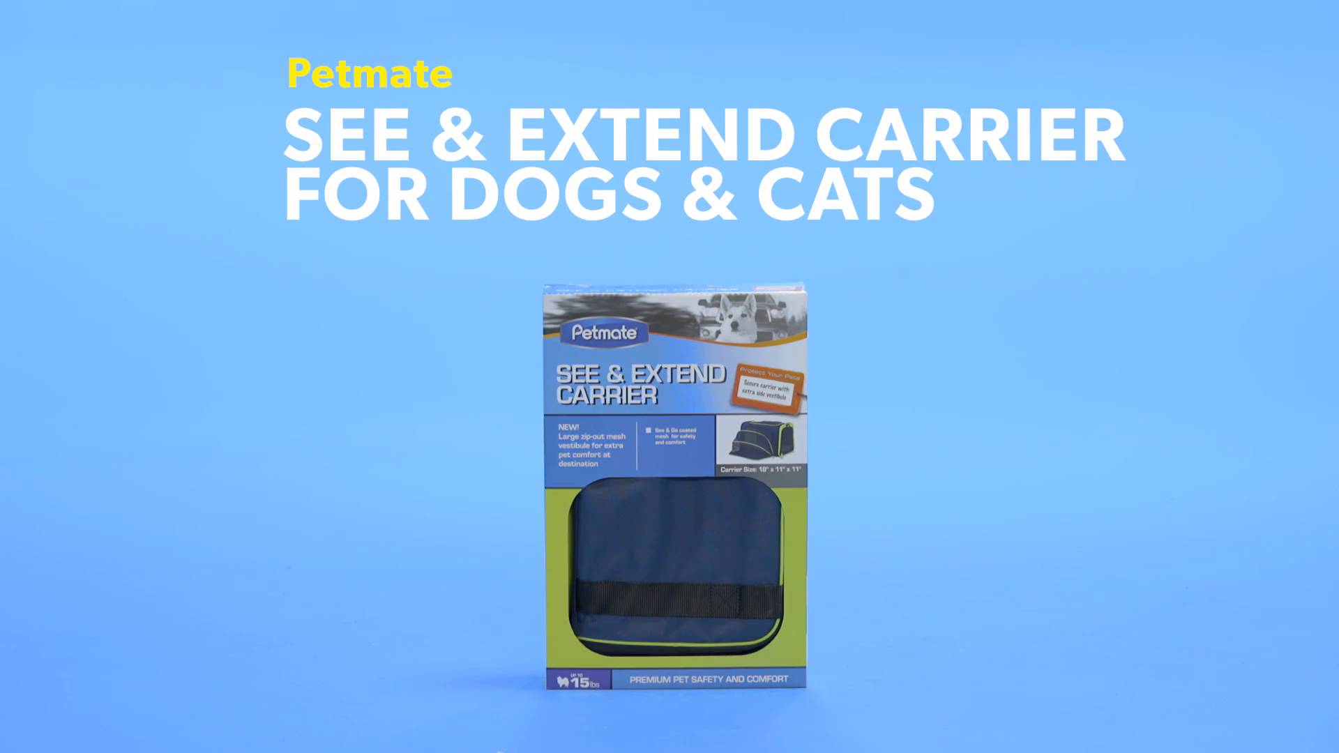 Petmate see shop and extend carrier