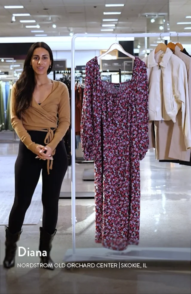 City Chic Jessie Floral Long Sleeve Dress Nordstromrack