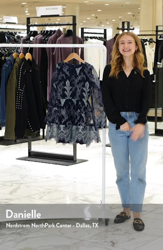 Bardot Junior Kids' Sienna Embroidered Long Sleeve Dress Nordstrom