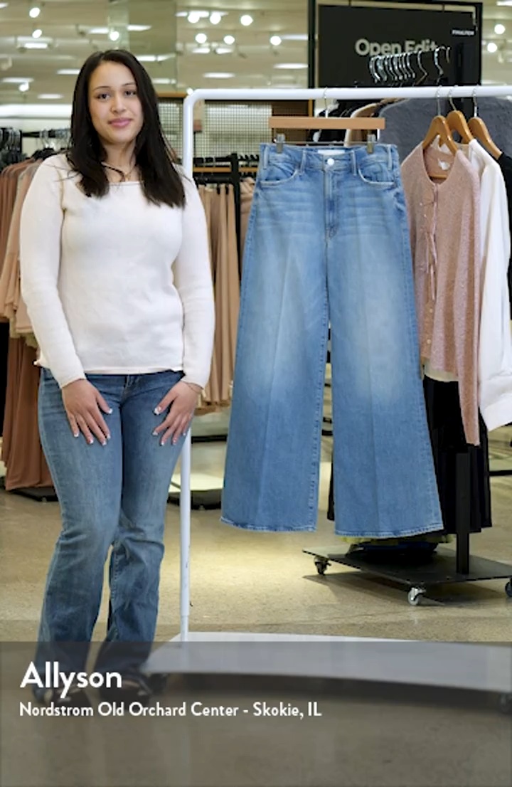 MOTHER Lil Hustler Roller Sneak Wide Leg Jeans | Nordstrom