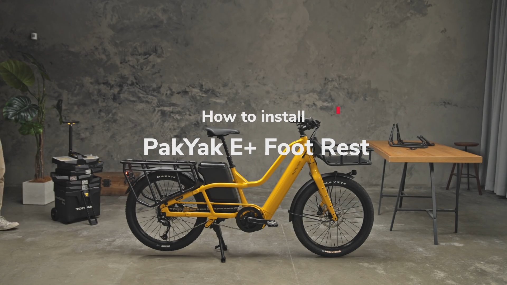 Foot stand for online bike