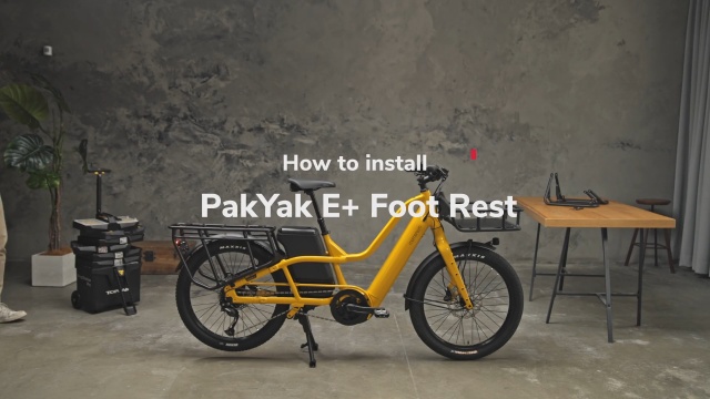 PakYak Passenger Foot Rest, Electric Bike Accessories, Momentum Bikes US