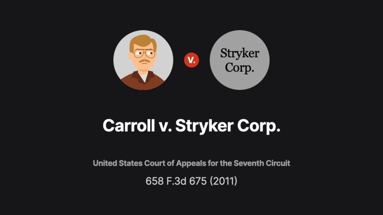 Carroll v. Stryker Corp.