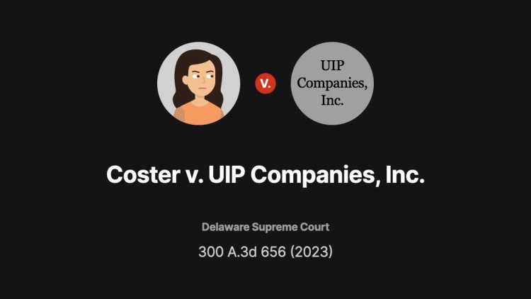 Coster v. UIP Companies, Inc.