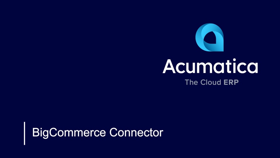 BigCommerce Connector 2025