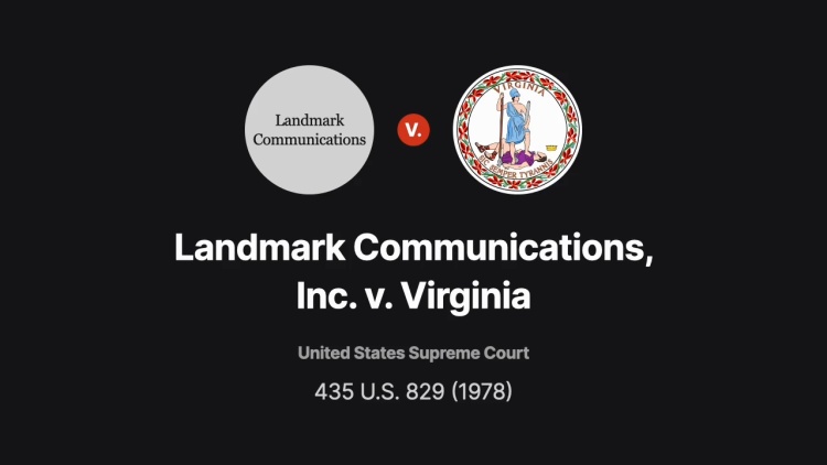 Landmark Communications, Inc. v. Virginia