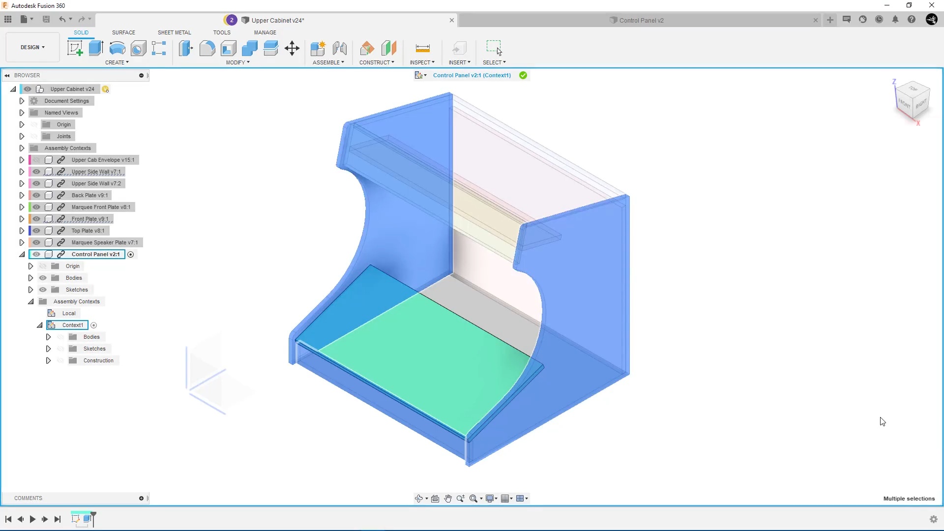 Reference objects in Fusion 360