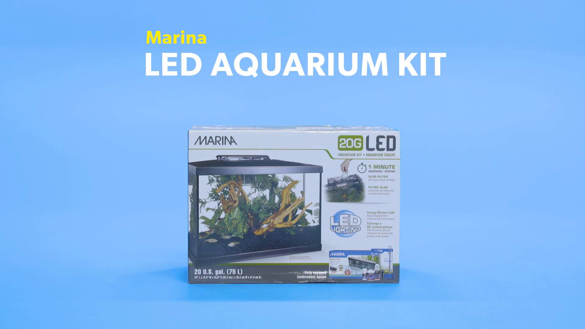 Marina led outlet aquarium kit