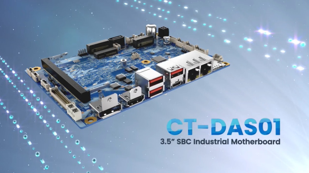 CT-DAS01 3.5インチ SBC産業用マザーボード、Intel® Atom® x7835RE