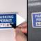 Anodized Aluminum Parking Permits