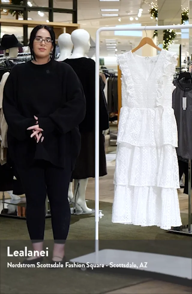 Endless Rose Lace Ruffle Tiered Midi Dress Nordstrom