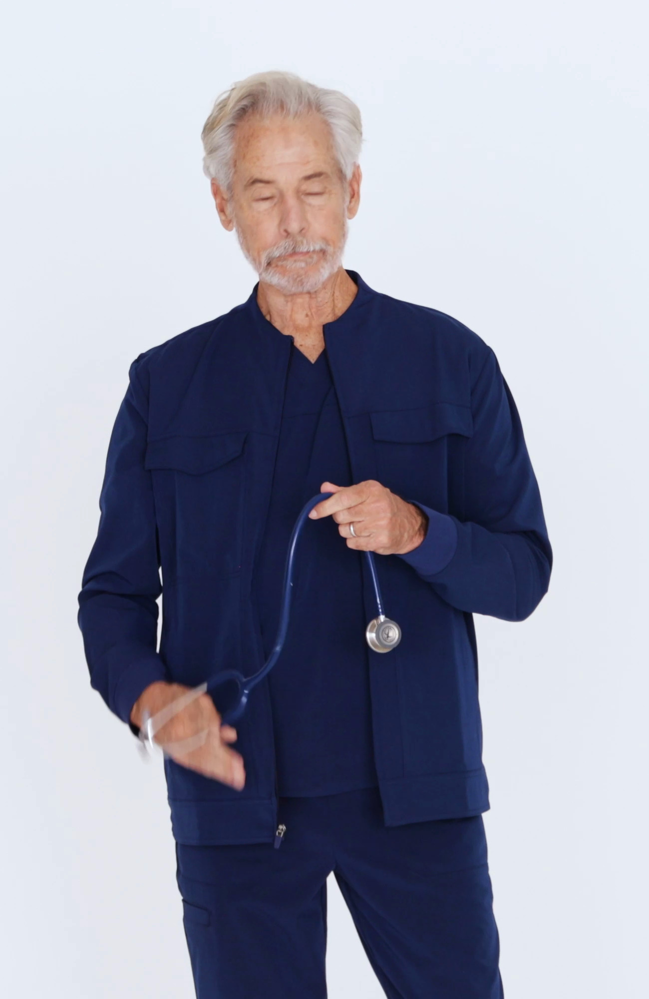 Equinox Men s 4 Pocket Scrub Jacket ML310