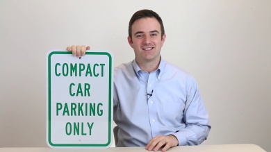 Compact Car Only Signs