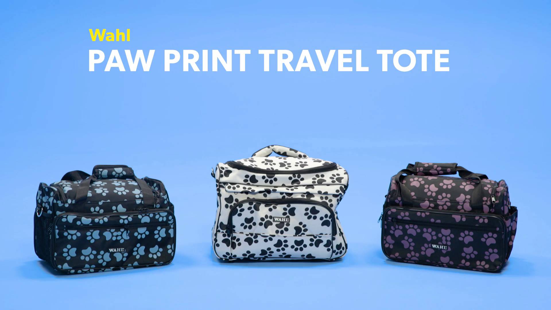 Wahl paw shop print travel tote