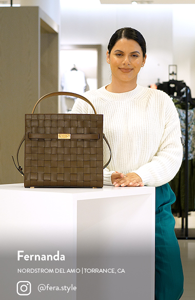 Tory Burch Lee Radziwill Woven Leather Double Bag | Nordstrom