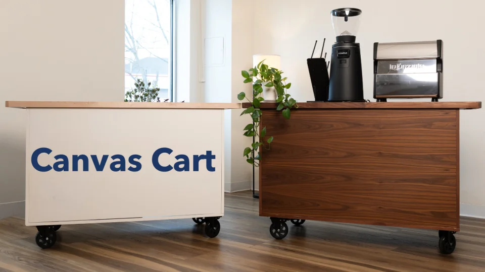 The Canvas Cart - By Louisville Fine Woodworking | Prima Coffee