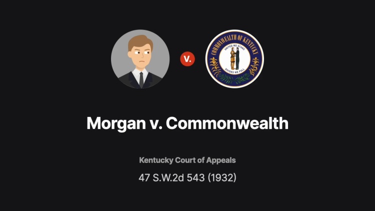 Morgan v. Commonwealth
