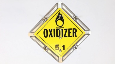 6 Legend Flip-n-Lock™ Industrial Chemical Hauler Placard Set