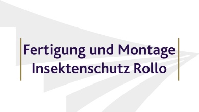 Fertigung und Montage Insektenschutz Rollo