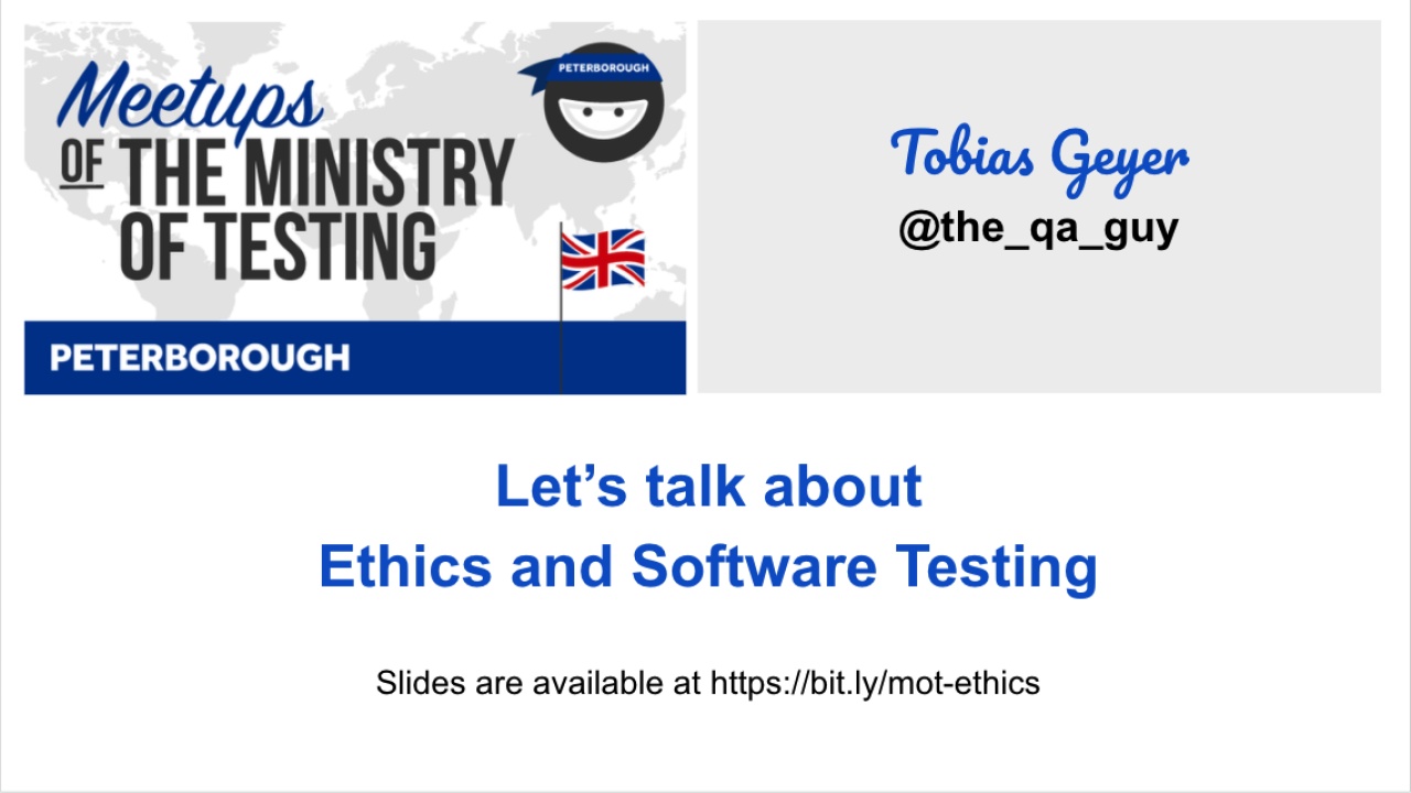 Let's talk about ethics and software development - Tobias Geyer image