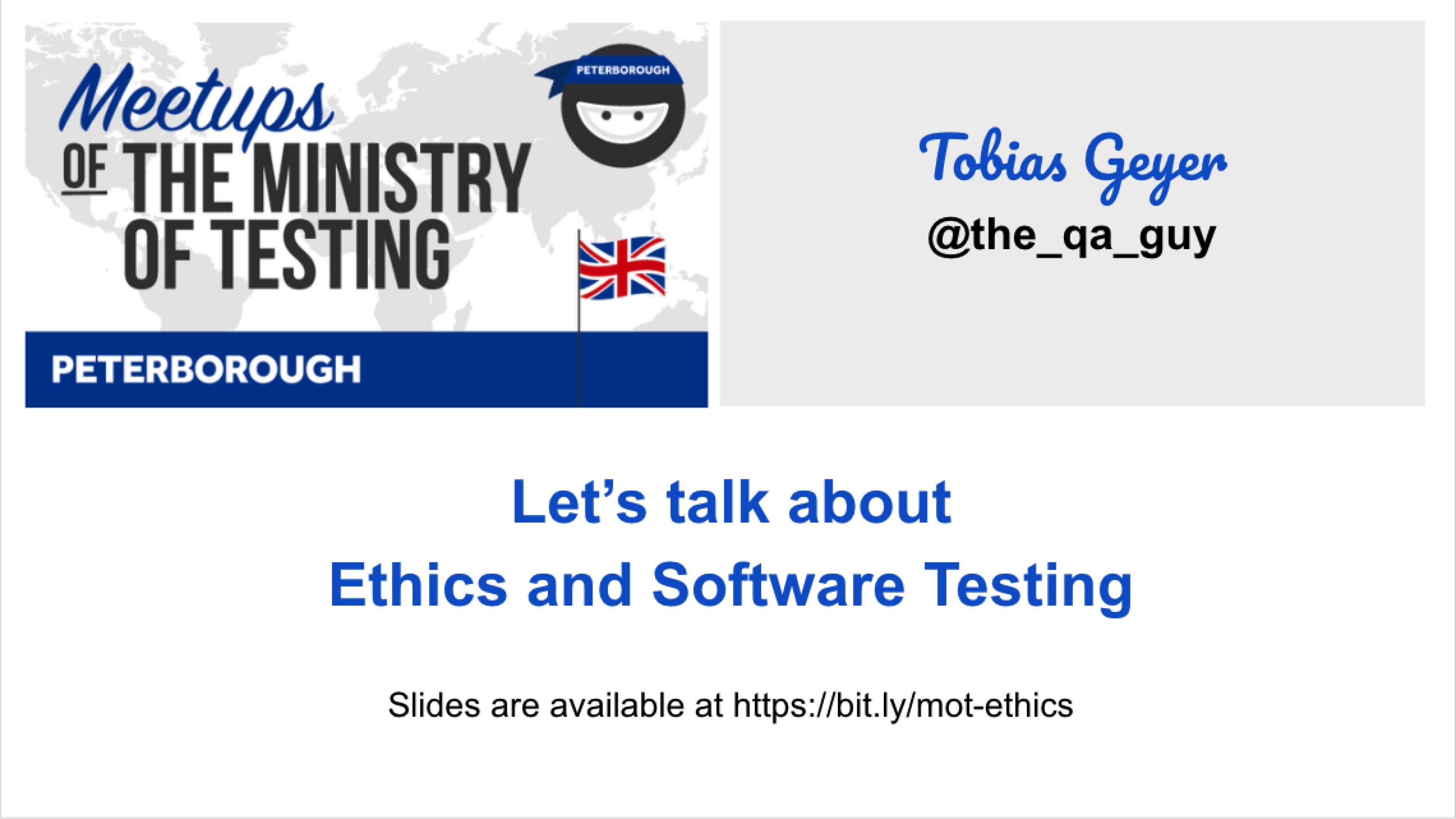 Let's talk about ethics and software development - Tobias Geyer