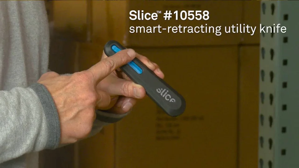 Slice: Smart-Retracting Metal Squeeze Knife - SRV Damage Preventions